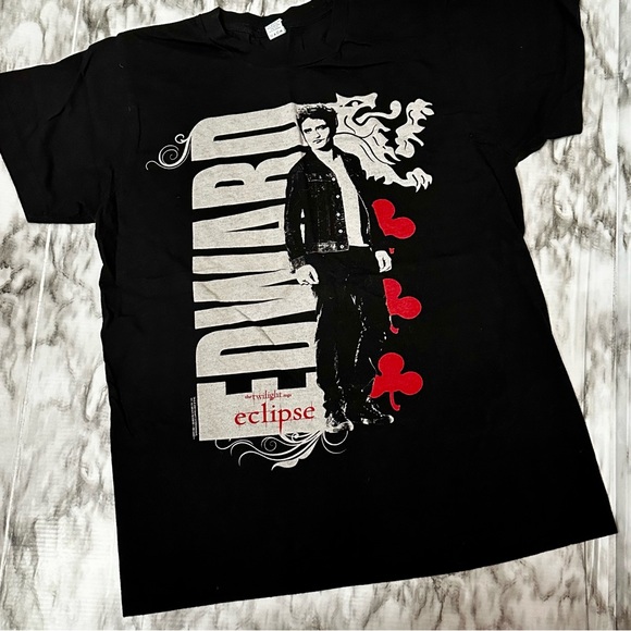 Twilight Team Edward Eclipse Graphic T Shirt Women’s Size Small 2010 Vampires - Picture 2 of 7